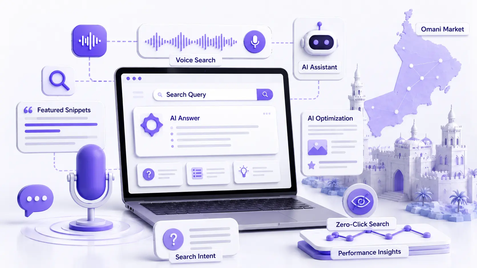 AEO services in Oman - Answer Engine Optimization for featured snippets and voice search