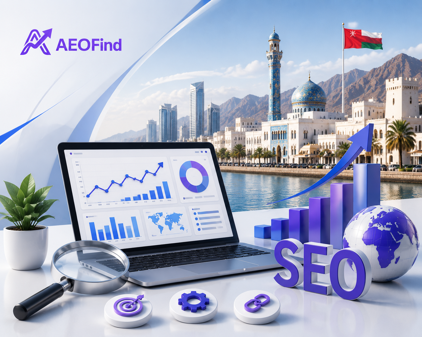 AEO Find - Leading SEO company in Oman generating qualified leads for businesses in Muscat